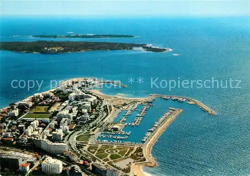 Cannes_Alpes Maritimes Port Pierre Canto Pointe de la Croisette Ile Sainte Marguerite Ile Saint Honorat Cote d Azur vue aerienne Cannes Alpes Maritimes