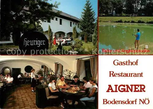 Bodensdorf_Wieselburg Land Gasthof Restaurant Aigner Heuriger Reiter  und Anglerparadies Fischteich 