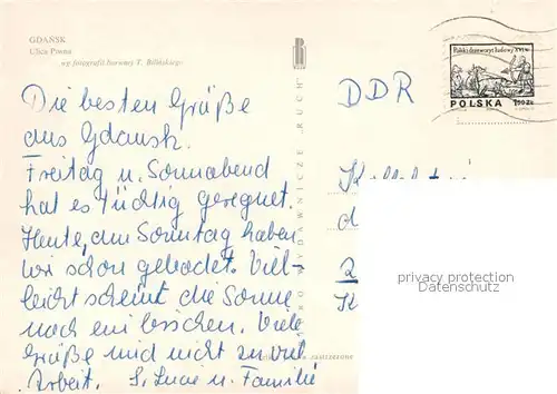 Gdansk Ulica Piwna Strassenpartie Innenstadt Gdansk