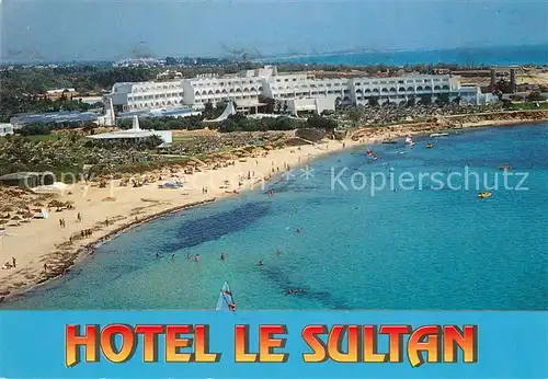 Tunis Hotel Le Sultan Strand Fliegeraufnahme Tunis
