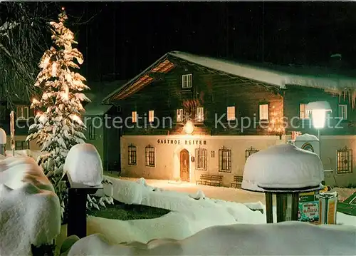 Haus_Steiermark Alpengasthof Pension Reiter zur Weihnachtszeit Nachtaufnahme Haus_Steiermark
