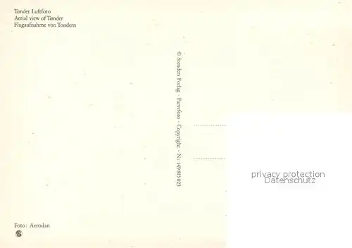 Tonder Fliegeraufnahme Tonder
