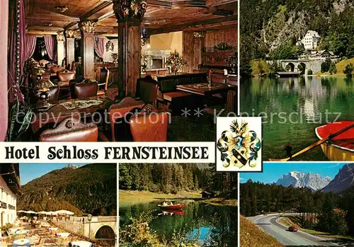 Nassereith Hotel Schloss Fernsteinsee Restaurant Terrasse Alpen Wappen Nassereith
