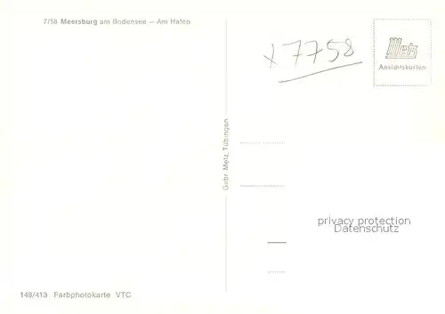 Motorschiffe Allg?u Meersburg Bodensee Hafen  