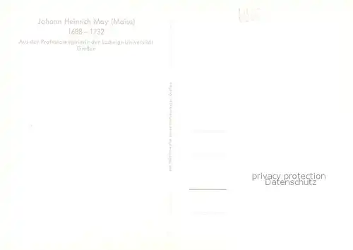 AK / Ansichtskarte Pers?nlichkeiten Johann Heinrich May  