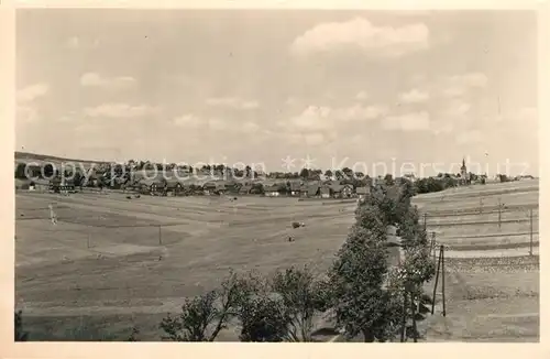 AK / Ansichtskarte Reichmannsdorf_Neuhaus Baumallee Landschaftspanorama Handabzug Reichmannsdorf Neuhaus