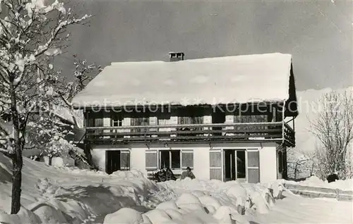 AK / Ansichtskarte Saint_Nicolas_de_Veroce Chalet Chez l Anier en hiver Saint_Nicolas_de_Veroce