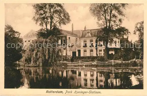 AK / Ansichtskarte Rotterdam Park Honinger Slotlaan Rotterdam