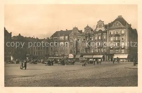 AK / Ansichtskarte Pilsen_Plzen_Boehmen Marktplatz Feldpost Pilsen_Plzen_Boehmen