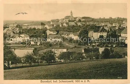 AK / Ansichtskarte Bonndorf_Schwarzwald Gesamtansicht Bonndorf Schwarzwald