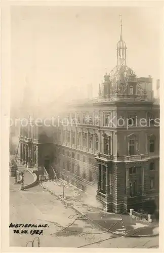 AK / Ansichtskarte Wien Justizpalast Brandkatastrophe Julirevolte Wien