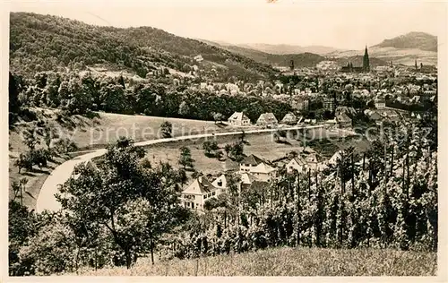 AK / Ansichtskarte Freiburg_Breisgau Landschaftspanorama Blick zur Stadt Freiburg Breisgau