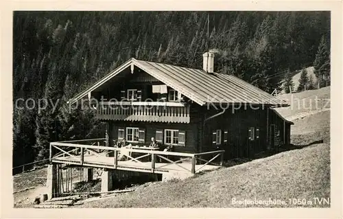 AK / Ansichtskarte Brannenburg Breitenberghuette Naturfreundehaus Brannenburg