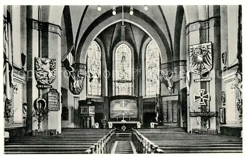 AK / Ansichtskarte Wilhelmshaven Inneres der Marine Gedaechtnis Kirche Christuskirche Ehrenschmuck Kaiserliche Marine Wilhelmshaven