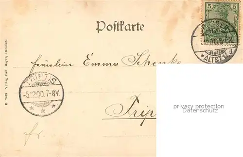 AK / Ansichtskarte Dresden Nymphenbad im Zwinger Kunstmaler Dresden