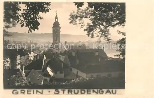 AK / Ansichtskarte Grein_Donau_Oberoesterreich Ortsansicht mit Kirche Grein_Donau