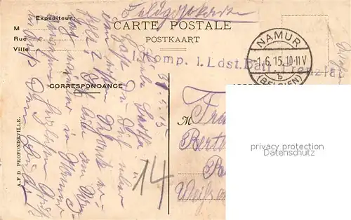 AK / Ansichtskarte Profondeville sur Meuse Bords de la Meuse Profondeville sur Meuse