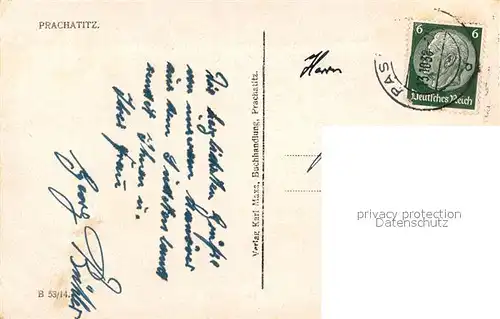 AK / Ansichtskarte Prachatitz_Prachatice Panorama Prachatitz Prachatice