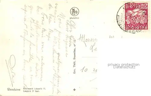 AK / Ansichtskarte Wenduine Boulevard Leopold II vue aerienne Wenduine