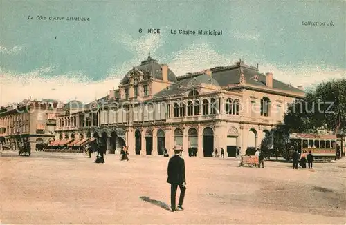 AK / Ansichtskarte Nice_Alpes_Maritimes Casino Municipal Tram Nice_Alpes_Maritimes