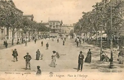 AK / Ansichtskarte Avignon_Vaucluse Place de l Horloge Avignon Vaucluse