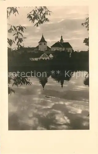 AK / Ansichtskarte Mirovice Blick ueber die Skalice Kirche 