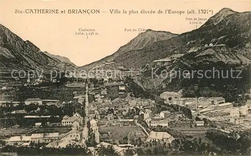 AK / Ansichtskarte Sainte_Catherine_Briancon Ville la plus elevee de l Europe Sainte_Catherine_Briancon