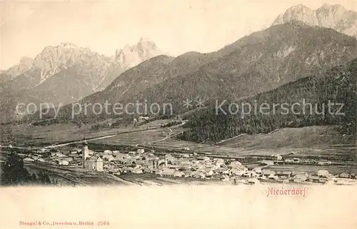 AK / Ansichtskarte Niederdorf_Villabassa Panorama Alpen Niederdorf_Villabassa