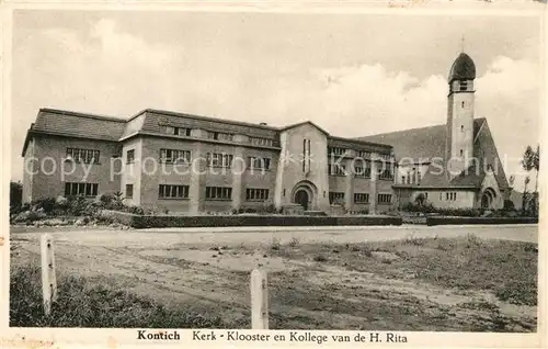 AK / Ansichtskarte Kontich Kerk Klooster en Kollege van de H. Rita Kontich