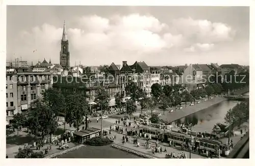 AK / Ansichtskarte Strassenbahn D?sseldorf Corneliusplatz K?nigsallee  