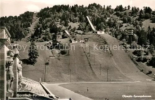 AK / Ansichtskarte Ski Flugschanze Olympia Sprungschanze Garmisch Partenkirchen  