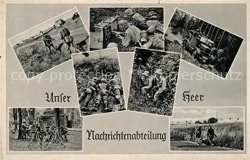 AK / Ansichtskarte Militaria_Wehrmacht Nachrichtenabteilung Militaria Wehrmacht