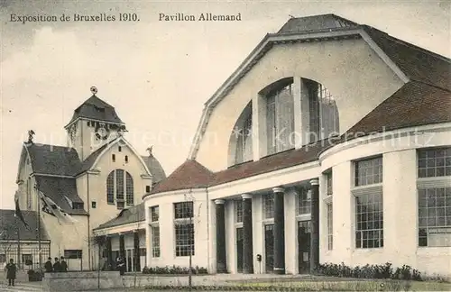 AK / Ansichtskarte Exposition_Universelle_Bruxelles_1910 Pavillon Allemand  