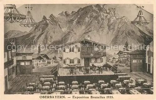 AK / Ansichtskarte Exposition_Bruxelles_1935 Oberbayern  Exposition_Bruxelles_1935