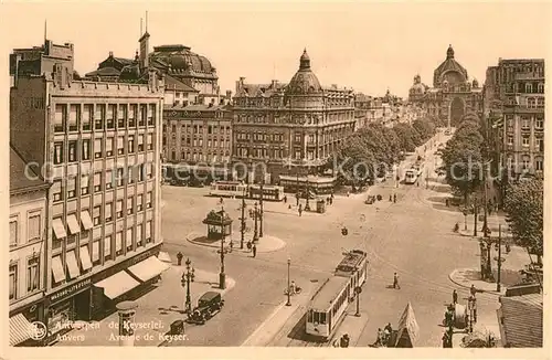 AK / Ansichtskarte Strassenbahn Anvers Avenue de Keyser  