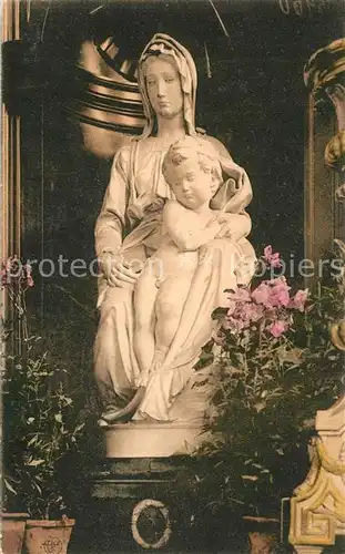AK / Ansichtskarte Skulpturen Bruges Vierge et l Enfant par Michel Ange Eglise Notre Dame  