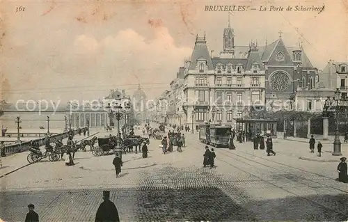 AK / Ansichtskarte Strassenbahn Bruxelles Porte de Schaerbeeck  