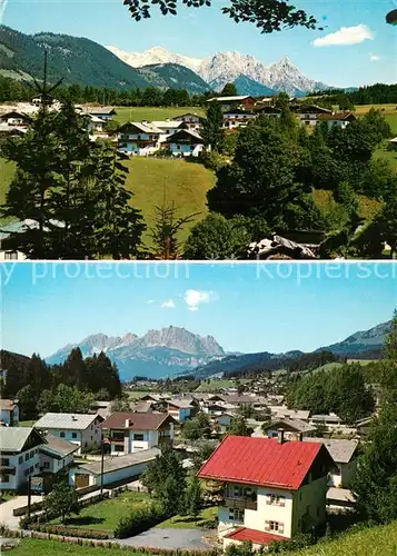 AK / Ansichtskarte Fieberbrunn_Tirol Schlossberg gegen Loferer Steinberge Rosenegg gegen Wilden Kaiser Fieberbrunn Tirol