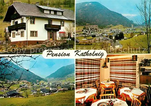AK / Ansichtskarte Bad_Kleinkirchheim_Kaernten Pension Katholnig Panorama Alpen Bad_Kleinkirchheim