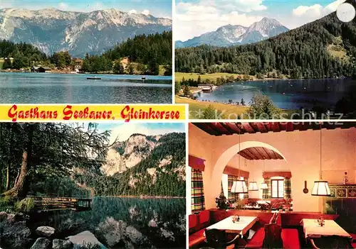 AK / Ansichtskarte Rossleithen Gasthaus Seebauer am Gleinkersee Alpen Rossleithen