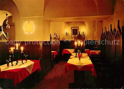 AK / Ansichtskarte Kufstein_Tirol Burgrestaurant Historisch gotische Ritterstube Kufstein_Tirol