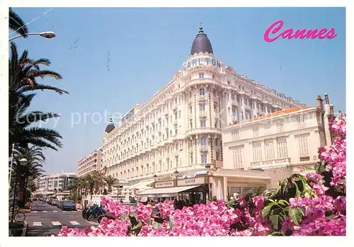 AK / Ansichtskarte Cannes_Alpes Maritimes Hotel Carlton Blumen Cannes Alpes Maritimes