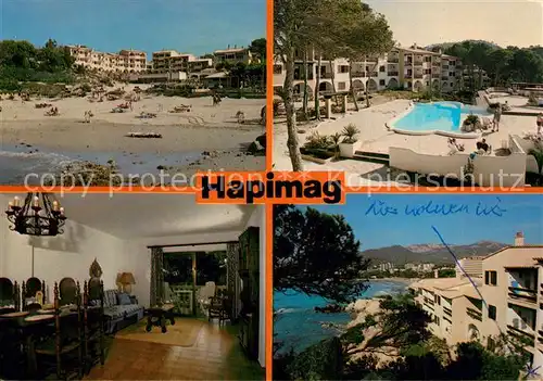 AK / Ansichtskarte Paguera_Mallorca_Islas_Baleares Hapimag Strand Pool Paguera_Mallorca