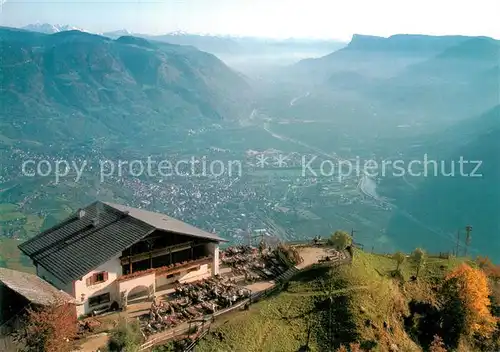 AK / Ansichtskarte Dorf_Tirol Muth?fe Texelgruppe mit Meran Etschtal  Dorf_Tirol