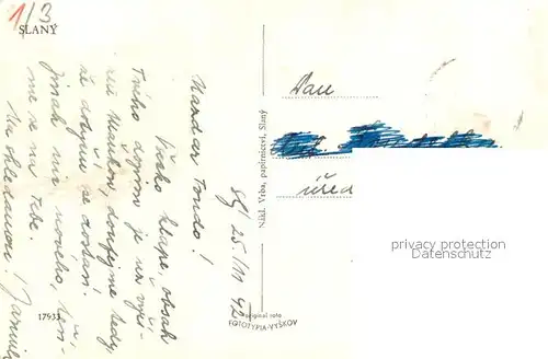 AK / Ansichtskarte Slany Stadtpanorama Slany