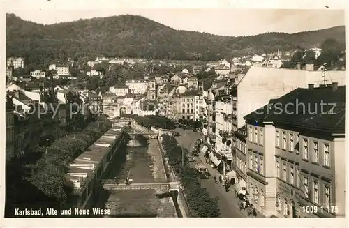 AK / Ansichtskarte Karlsbad_Eger Alte und Neue Wiese Karlsbad_Eger