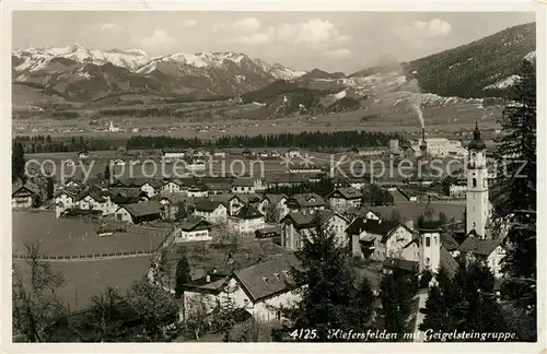 AK / Ansichtskarte Kiefersfelden Panorama mit Geigelsteingruppe Kiefersfelden