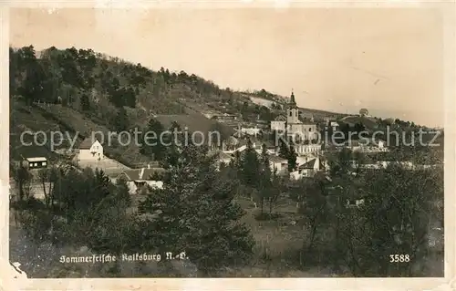 AK / Ansichtskarte Kalksburg Ortsansicht mit Kirche Sommerfrische Kalksburg