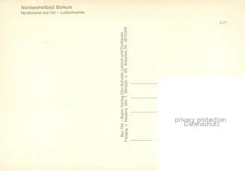 AK / Ansichtskarte Borkum_Nordseebad Fliegeraufnahme mit Nordstrand und Ort Borkum_Nordseebad