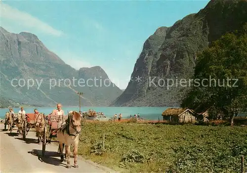 AK / Ansichtskarte Nordfjord_Norwegen Oldenvatn Pa veg tl Briksdalsbreen Nordfjord Norwegen